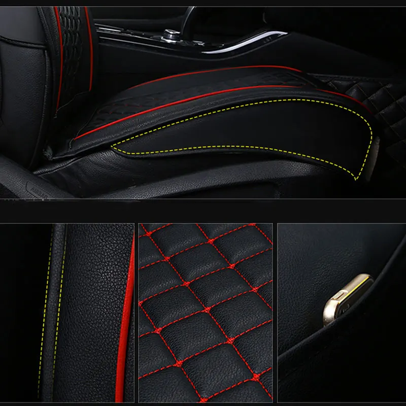 

Pu Leather Front Car Seat Cover Covers for Automobile for For Ford Accessories Car Seat Cushion