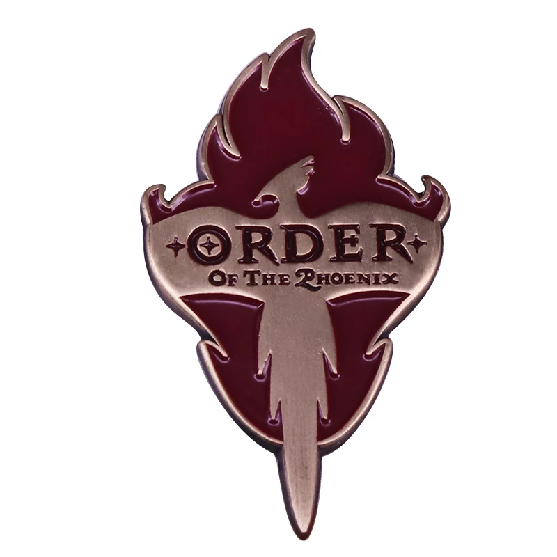 Заказ эмалированной броши в форме птицы с изображением пламени Феникса|Броши| |