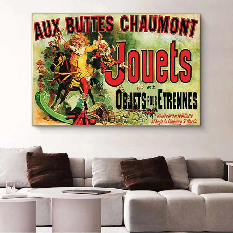 

Aux Buttes Chaumont Jouets Poster Friends TV Canvas Painting Poster and Print Wall Art Picture Cuadros for Living Room