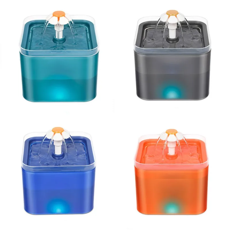

USB Automatic Water Dispenser Cat Water Fountain Pet Feeder Drinking Bowl for Cats Small Dogs Smart LED Light