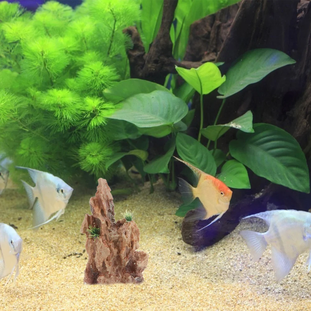 

Aquarium Ornament Fish Tank Imitation Mountain Rockery Adornment Fish Shelter