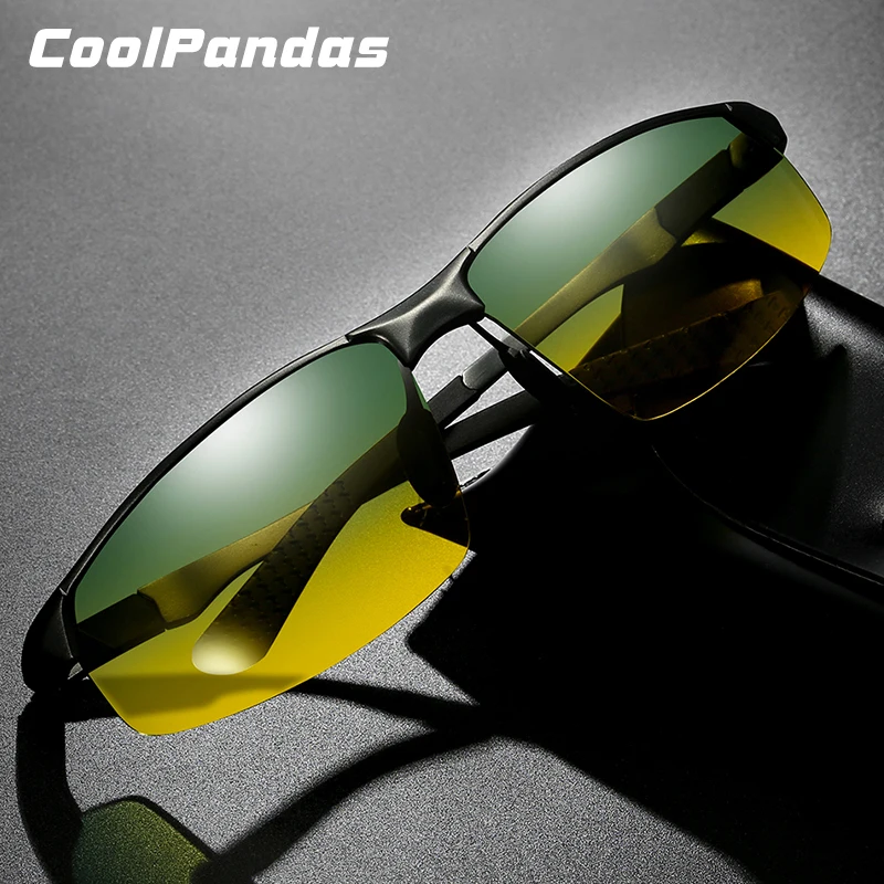 Мужские солнцезащитные очки CoolPandas винтажные алюминиевые поляризационные