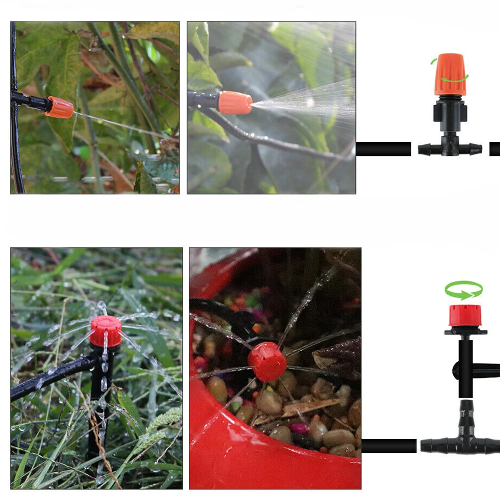 

100ft 30m Adjustable Dripper DIY Automatic Watering Device Drip Irrigation System Kit Timer Micro Sprinkler Watering Garden