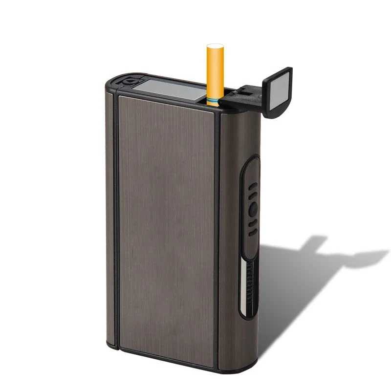 

2pc/s Portable Automatic Cigarette Case Aluminium Alloy Male Gadgets Ejection Holder Smoke Boxes
