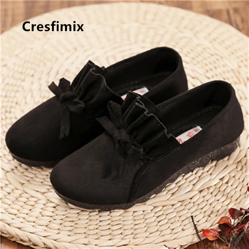 

Cresfimix Zapatos De Mujer Women Cute Light Weight Black Slip on Flat Shoes Ladies Casual Ballet Dance Loafers Green Flats C5520