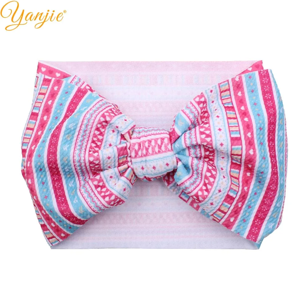 2021 Новое поступление большая 7 &quotповязка на голову с бантиком эластичная лента