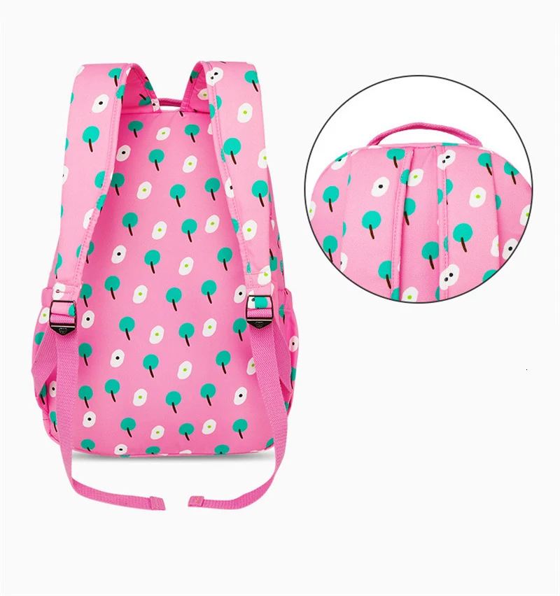 cartoon ice cream prints school bag high quality nylon backpack school bags for girls backpack for teenage female Mochila