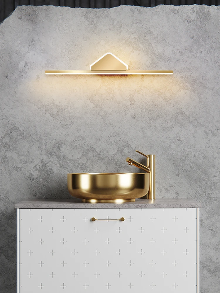 Зеркальная лампа для ванной комнаты современная светодиодная креативная