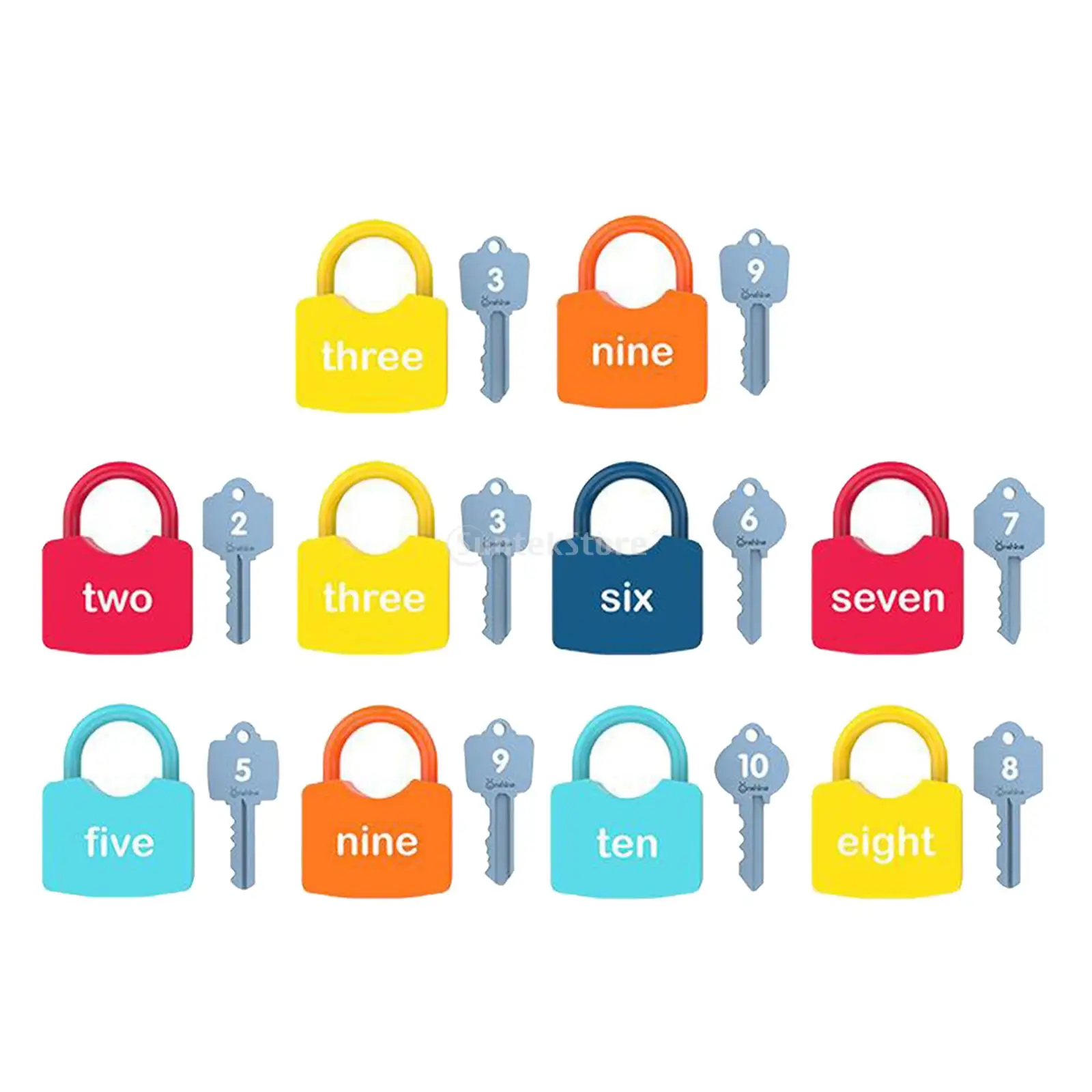

Keys and Locks Set Kids Child Montessori Logical Unlock Match Game Toy