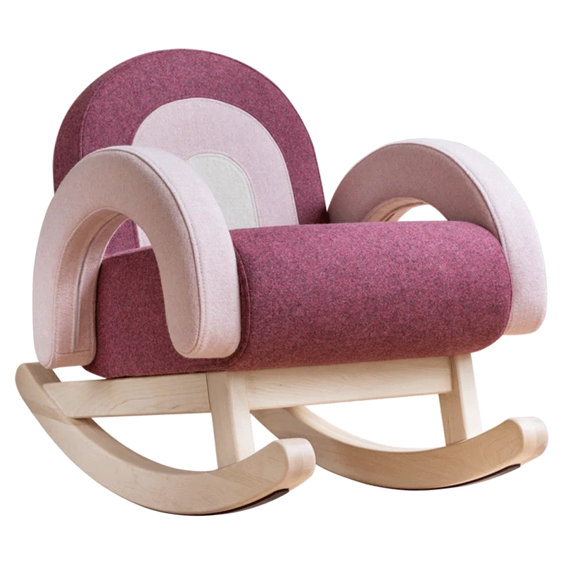 

TT Rainbow Rocking Chair Children's Sofa Original Design Pure Wool Felt Material