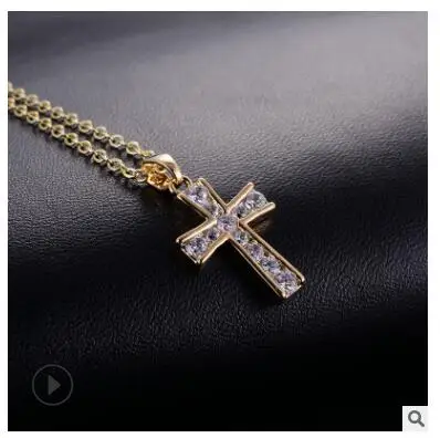 Индивидуальный темперамент крест женская цепочка на ключицы покрытием с