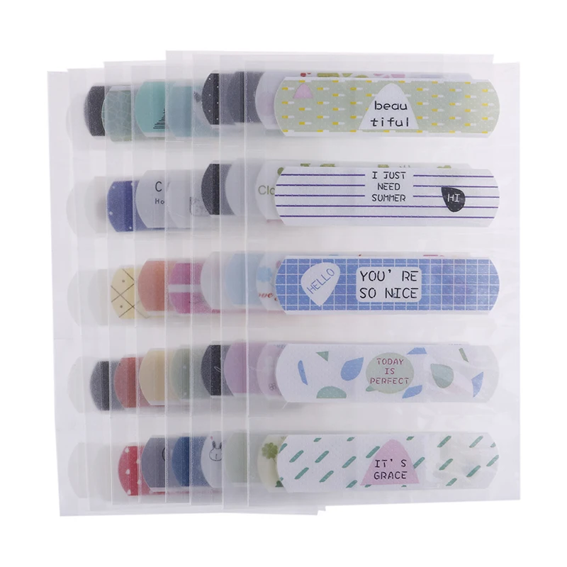 

2 Sheets Waterproof Cartoon Kids Band Aid Adhesive Bandage Wound Brace Support Plaster Kits First Aid Emergency Skin Care