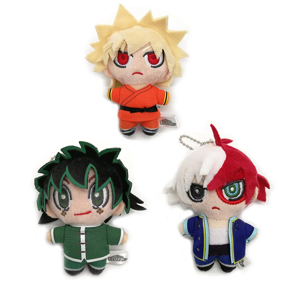 4-15 см My Hero Academy Bakugou Katsuki Todoroki Shoto Midoriya Izuku плюшевый брелок брошь значок с мешком фигурка игрушка TYQQ