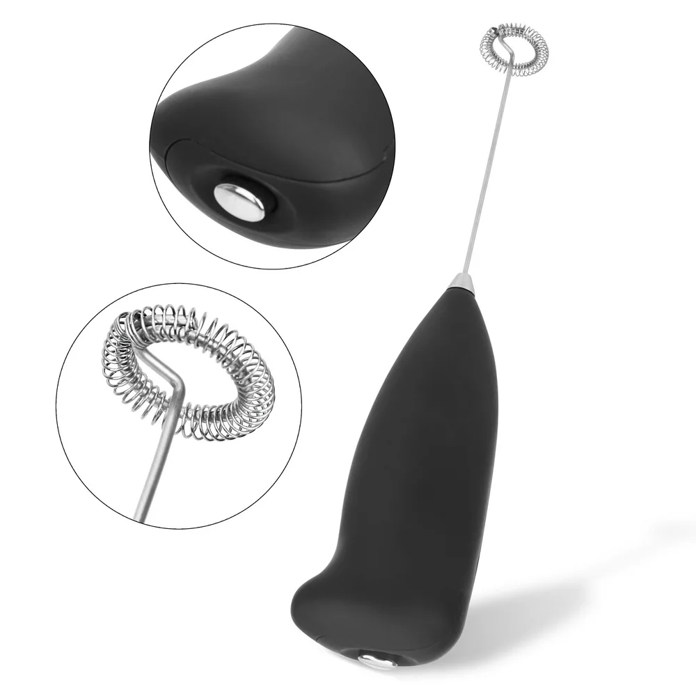 

HILIFE Stainless Steel Kitchen Tools Coffee Milk Frother Portable Electric Egg Beaters Gadgets Handle Mixer Egg Tools