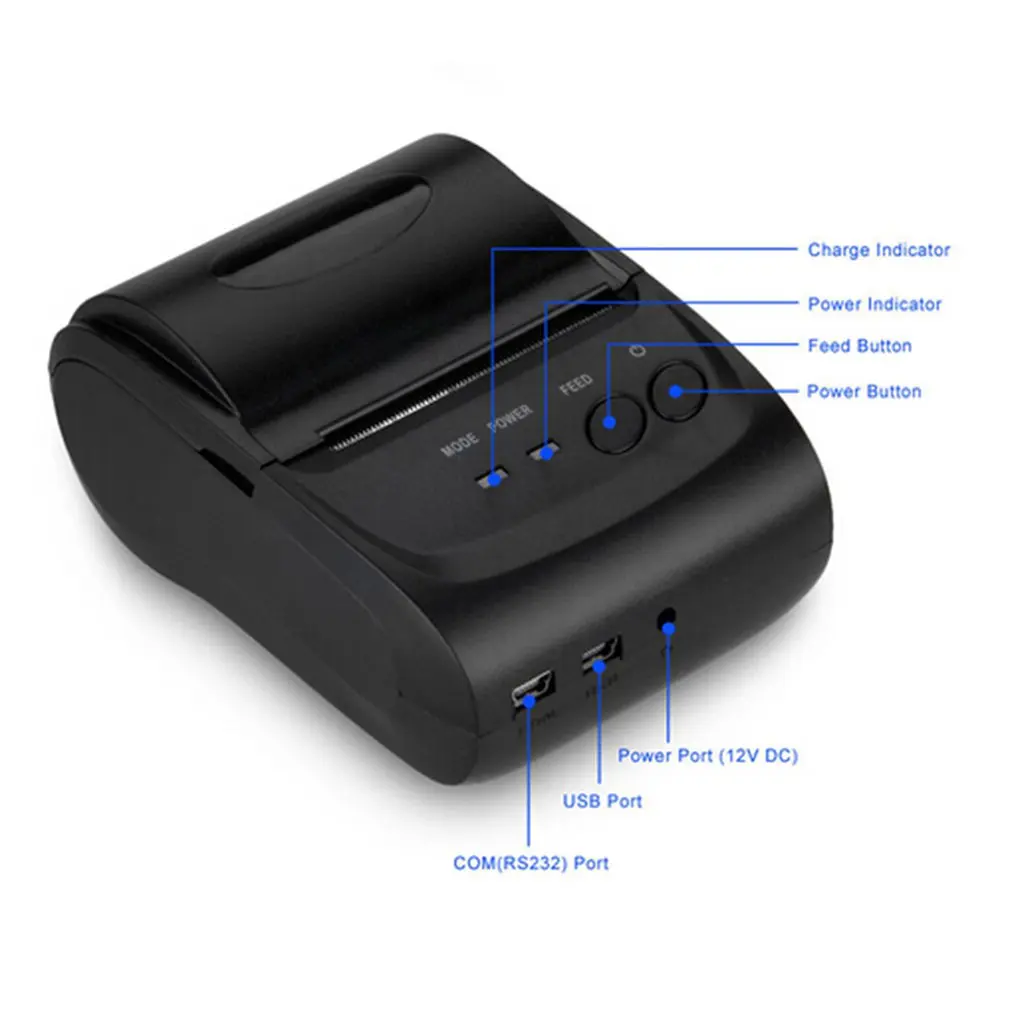 POS-5582 DD портативный мини-принтер 58 мм Bluetooth 4 0 кассовый аппарат на Android POS Принтеры