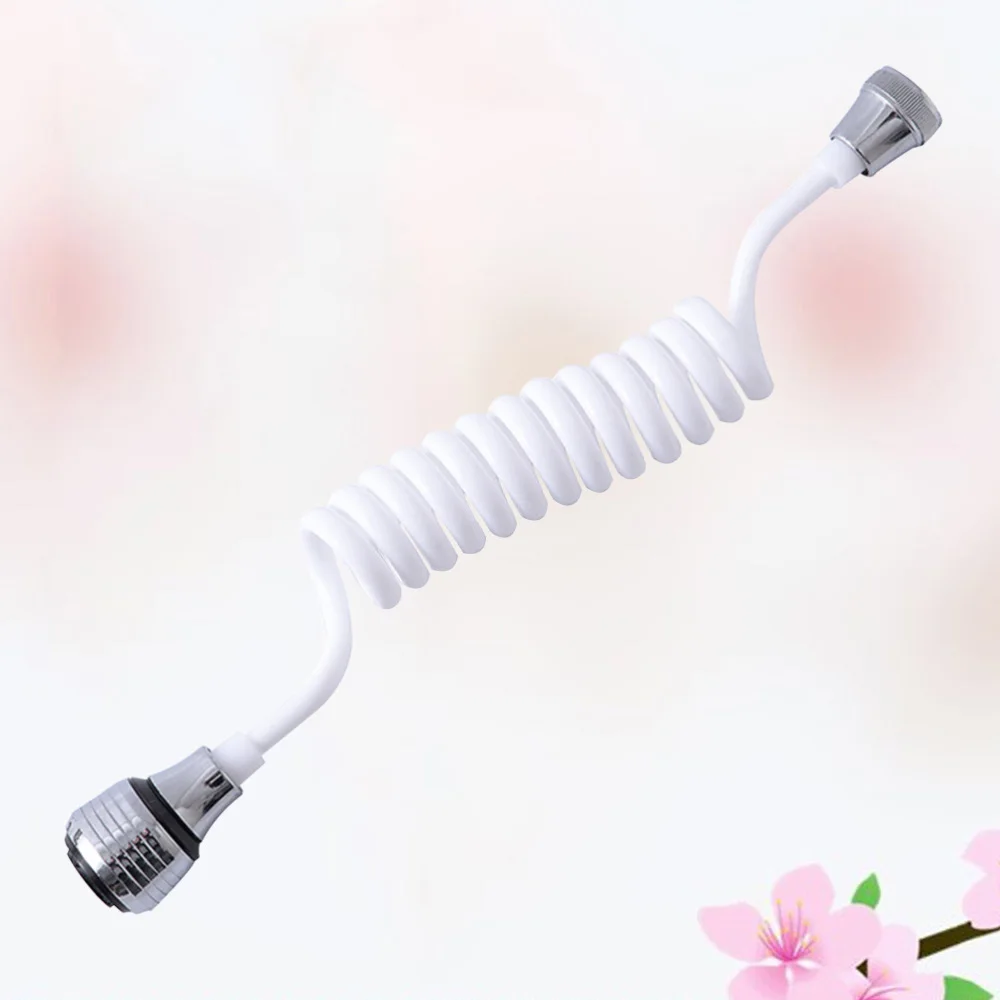 

Home Kitchen Long Hose Portable Pullable Foaming Extension Extender(White)