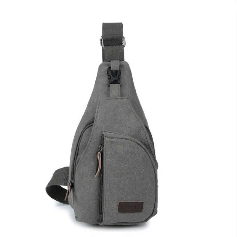 

New Crossbody Pouch Handbags Messenger Shoulder Pack Sling Chest Bag Men Canvas Travel