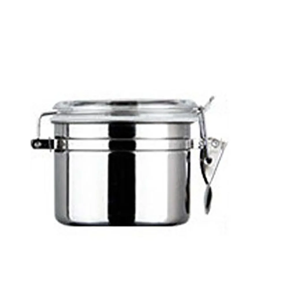 Home Kitchen Stainless Steel Coffee Loose Tea Sugar Canister With Snap Cover Dried Fruit Food Seal Container Jars 4 Inch | Дом и сад