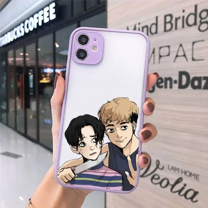 

Killing Stalking Phone Case Matte For iPhone 12 Mini 11 Pro XR XS Max 7 8 Plus X Hard PC Back Cover