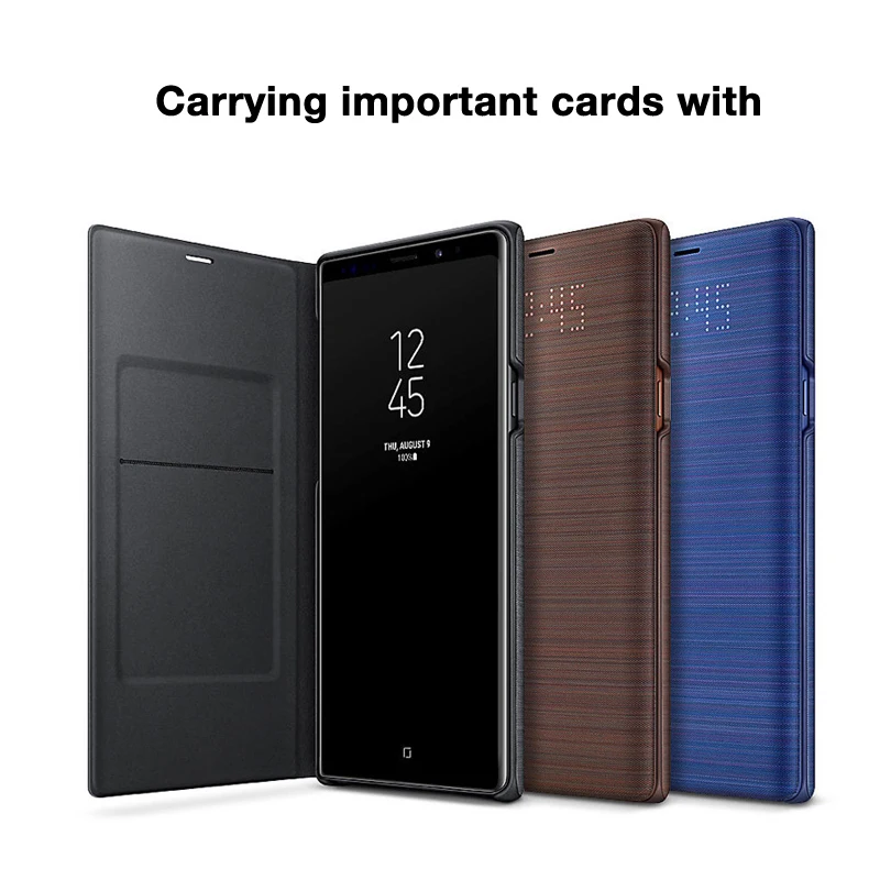 Оригинальный Samsung LED чехол Защитный для телефона Galaxy Note 9 Note9 SM-N9600 N960F Сна Функция