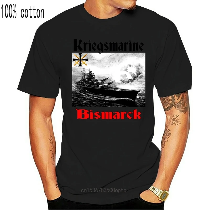 

New KRIEGSMARINE BISMARCK - 2021 AMAZING GRAPHIC GREY TSHIRT- S-M-L-XL-XXL