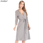 Осень-зима женские модал средства ухода за кожей для будущих мам Беременность труда халат доставки кормящих ночные рубашки для девочек больница Грудное вскармливание платье S-XXL Халат