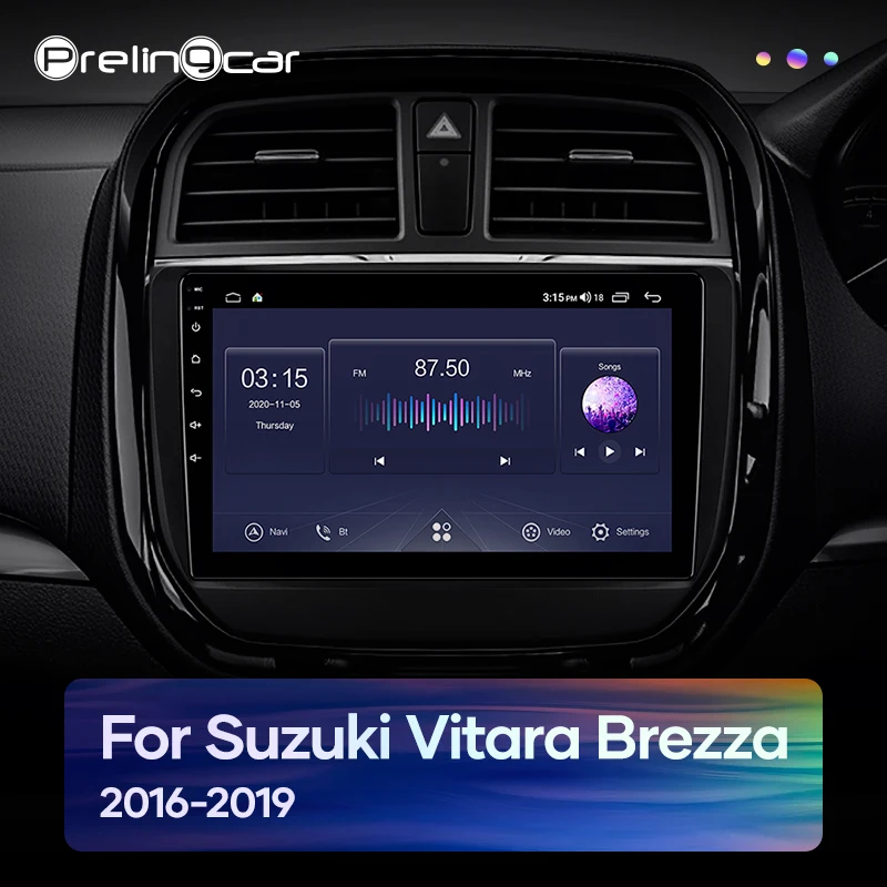 Автомагнитола Prelingcar на Android 2016 2 din DVD мультимедийный видеоплеер с GPS-навигацией