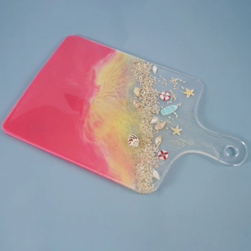 

DIY Storage Dish Handle Tray Mold Resin Molds For Jewelry 1pcs Transparent Silicone Mould Dried Flower Resin Decorative Craft