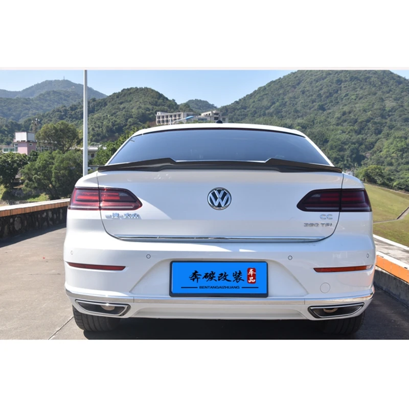 Для Volkswagen Новый CC спойлер 2018-2019 Высокое качество ABS Материал заднее крыло