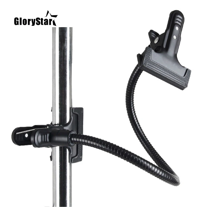 Suporte de Fundo Glorystar Braçadeira Clipe Câmera Photo Studio Acessórios Luz Suporte Flex Braço Refletor Foto Camara Fotografica c