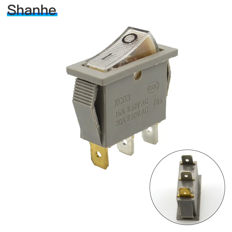 KCD3 3Pin лодка автомобиля кулисный переключатель 16A 250VAC 30A 250VAC