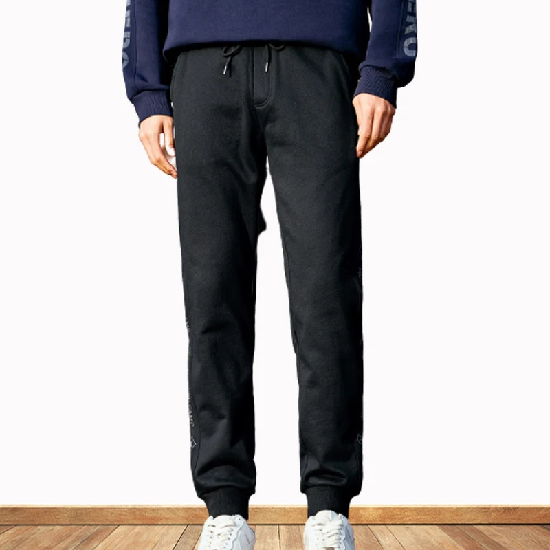

Men's Casual Pants Letter Stitching Beam Pants Knit Pants Loose Dports Running Pants 2021 Spring And Summer New