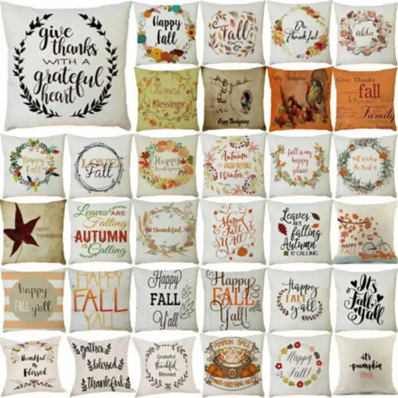 HGLEGYW квадратная Подушка Наволочка счастливая наволочка в стиле День
