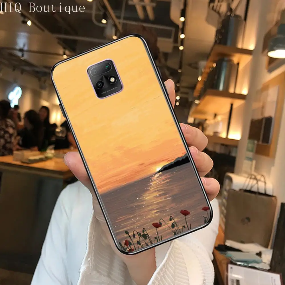 

Durable Phone Case For XiaoMi Redmi 10X 9 8 7 6 5 A Pro S2 K20 T 5G Y1 Anime Black Cover Silicone Back Pretty