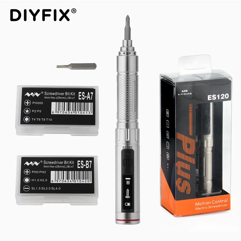 ES120 плюс точность Мини Беспроводная электрическая отвертка набор Smart движения