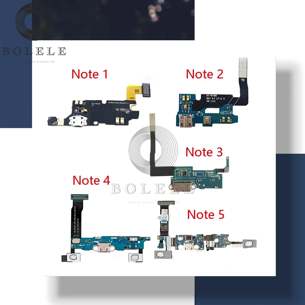 Для Samsung Galaxy Note 1 2 3 4 5 N7000 N7100 N900 N9005 N910f N920f USB зарядный порт док разъем гибкий кабель