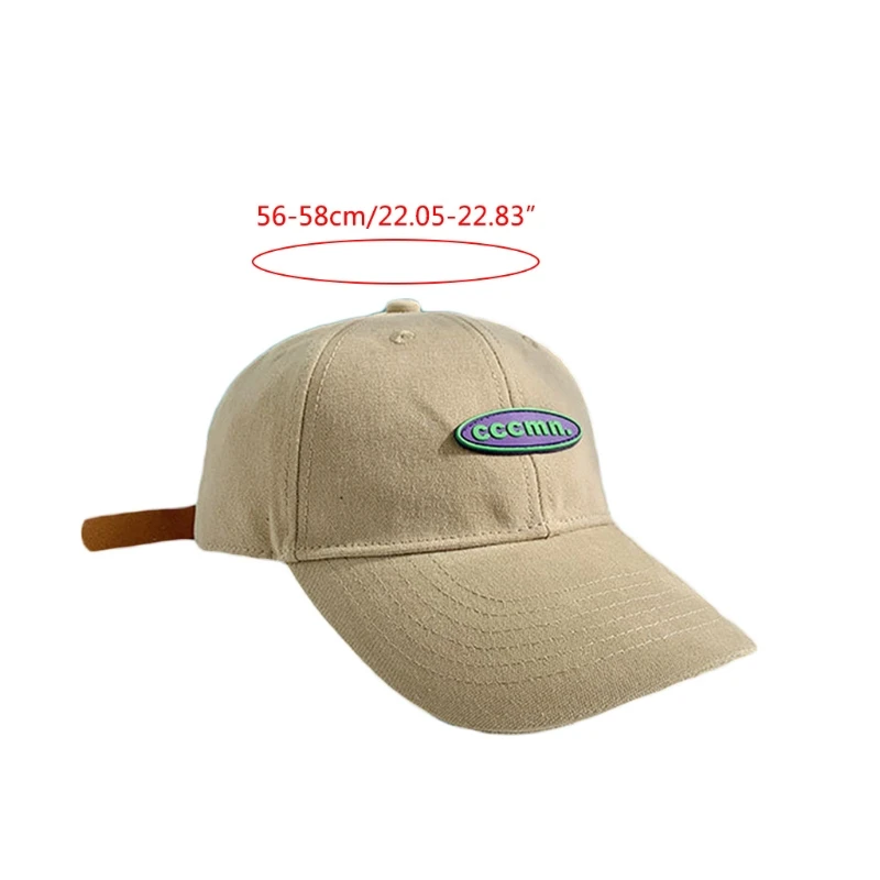 

Unisex Harajuku Hip Hop Letters Label Logo Baseball Cap Solid Color Summer Sun Protection Visor Adjustable Trucker Hat