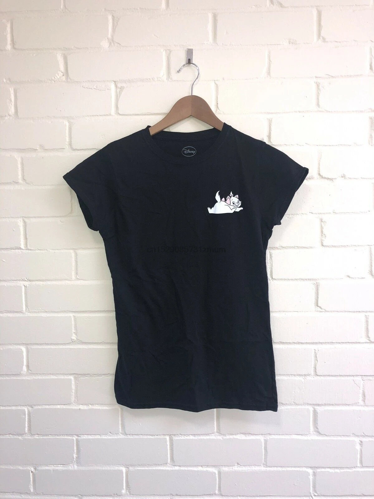 Футболка &quotКоты-аристократы&quot Мари кошка футболка S-3XL BNWT Черная Женская и rsquos