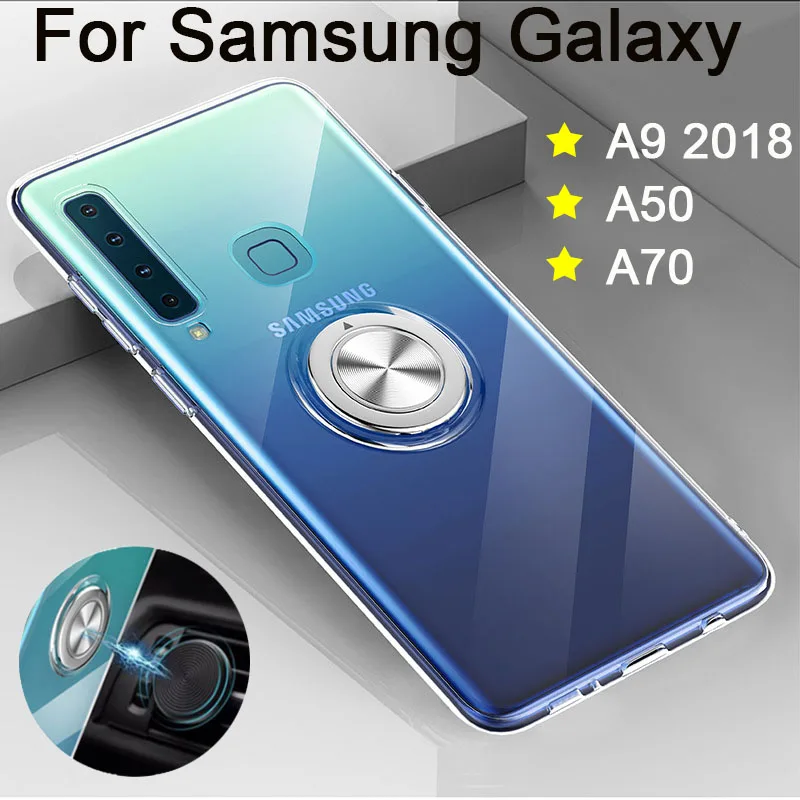 Защитный чехол для Samsung Galaxy A9 2018 A50 A70 телефона A92018 A 50 70 9 прозрачные чехлы 50A 70A 9A с
