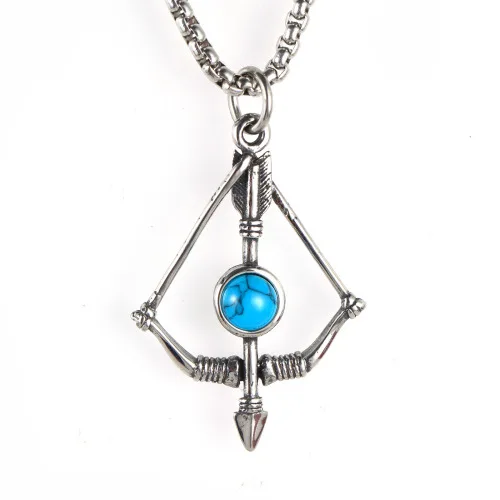 925 silver mounted blue hoard of men and women bow pendant unique hang drop | Украшения и аксессуары