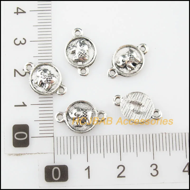 Мода для выведения токсинов 40 шт Тибетский серебристый цвет с рисунками животных