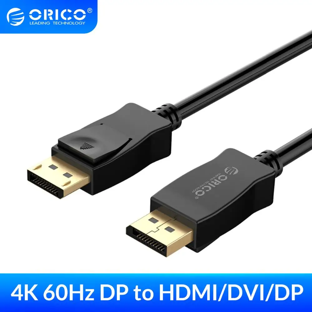 ORICO DisplayPort to DP DVI Кабель 1 2 версия 4K 30/60Hz шнур кабель для ТВ ПК ноутбука проектор