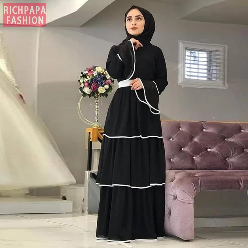 Eid Kaftan Abaya Турецкий Арабский мусульманское модное платье пакистанские хиджаб