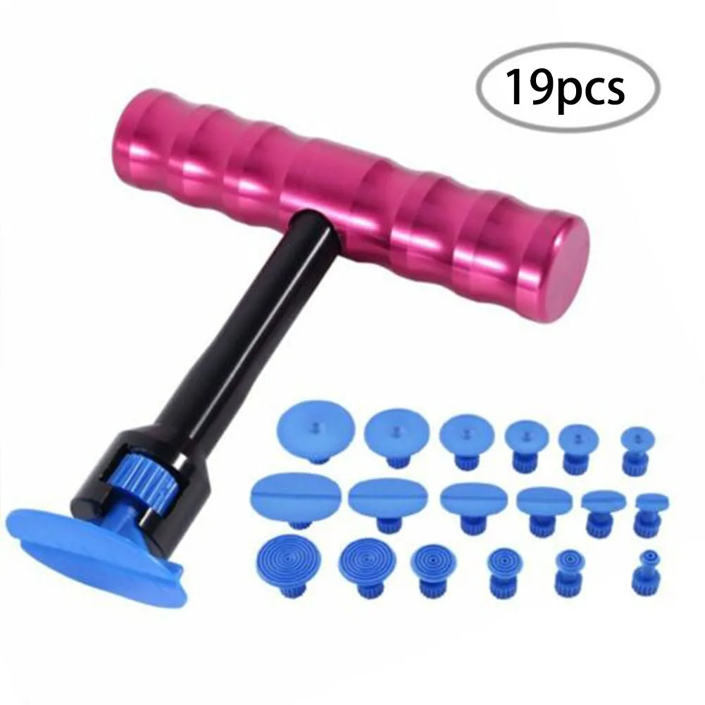 

Autos Cars Dents Repairs Tools Cars Paintless Dents Repairs Removals Kit Tool T-Bar Puller Lifter Set With 18 Tabs