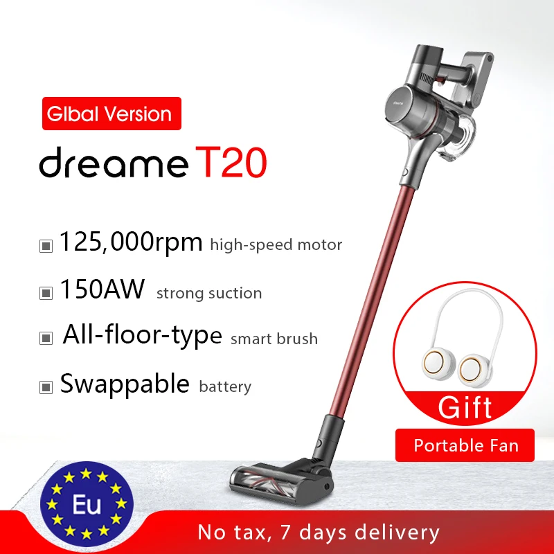 

Dreame V11 T20 ручной Беспроводной пылесос OLED Дисплей 25000Pa 150AW беспроводные циклонный фильтр для дома пыли шерсти домашних животных коллектор