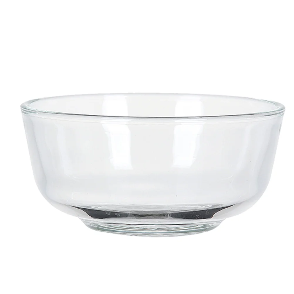 

1pc Glass Salad Bowl Dessert Container Food Serving Bowl Tableware (Transparent)