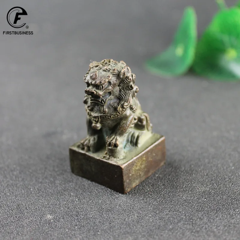 Медный орнамент Лев украшения фэн-шуй на удачу бронзовые миниатюрные фигурки