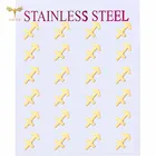 Западная 12 знаков зодиака брелок для серьги-гвоздики в стиле унисекс яркие украшения Золотой Мода из нержавеющей стали ювелирные изделия оптом