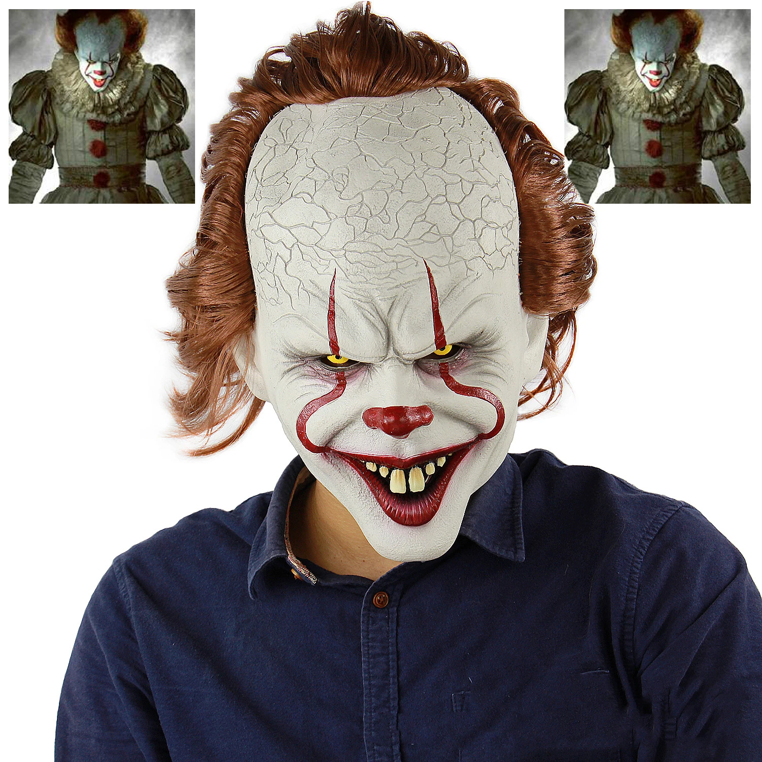 Маска для косплея Stephen King's It маска клоуна взрослых мужчин и женщин| |