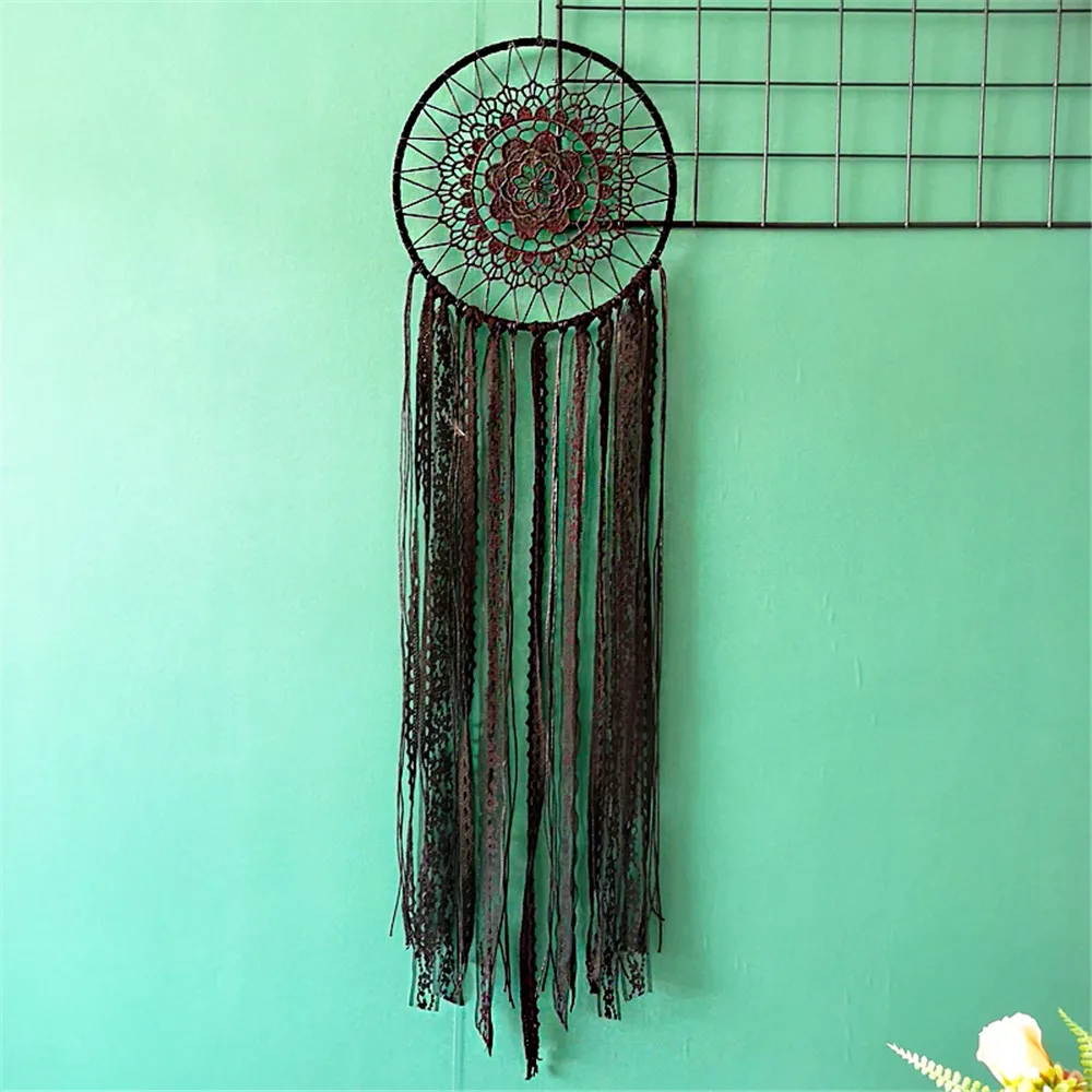 

Black Lace Wall Hanging Dream Catcher Home Bedroom Pendant Decoration Gift